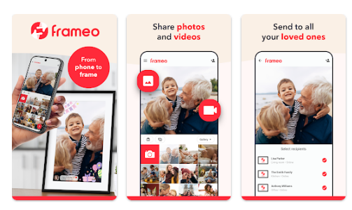 Aplikace na mobil Frameo