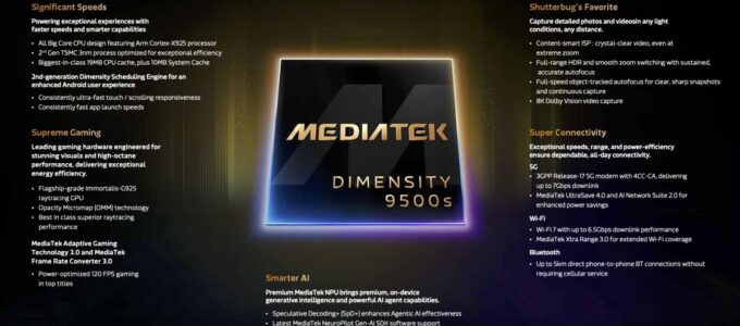 MediaTek Dimensity 9500s
