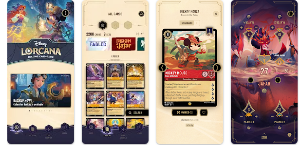 Aplikace Disney Lorcana TCG Companion