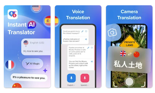 Mobilní aplikace Talk & Translate AI Translator