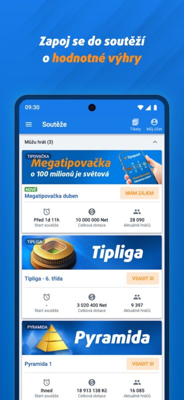 Aplikace TipSport