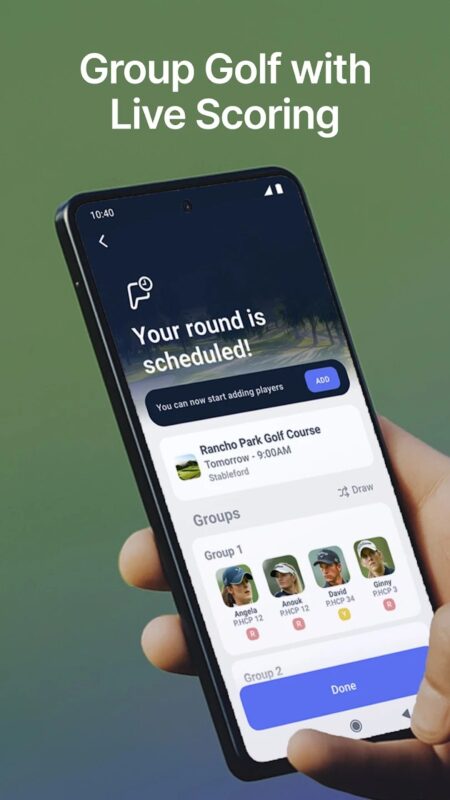 Mobilní aplikace Hole19 Golf GPS & Range Finder