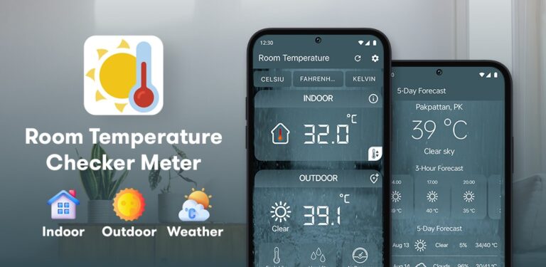 Temp Mobil Aplikace na mobil Room Temperature Thermometer