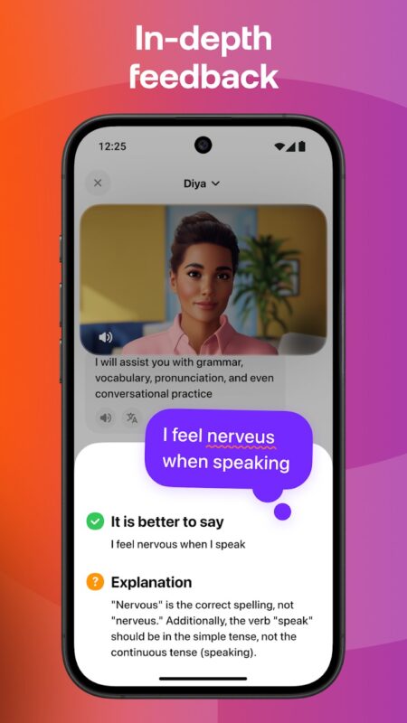 Mobilní aplikace Praktika – AI Language Tutor
