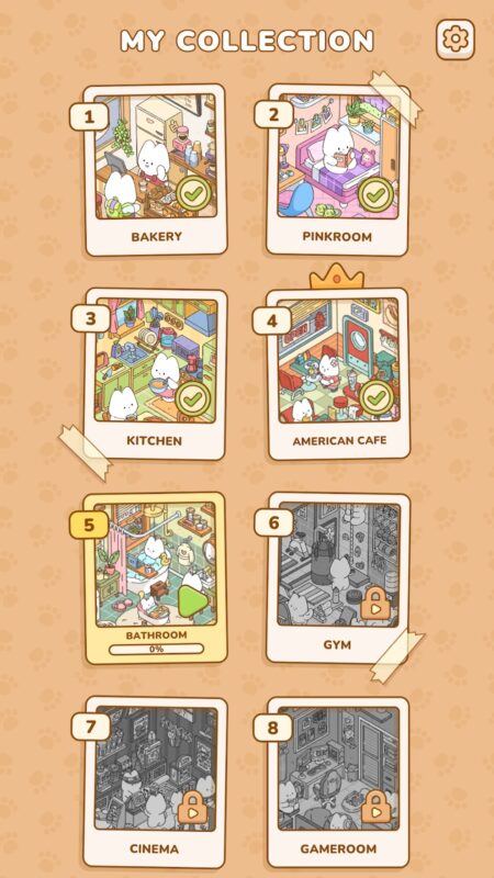 Hra na mobil My Sticker Room