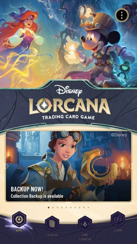 Aplikace Disney Lorcana TCG Companion
