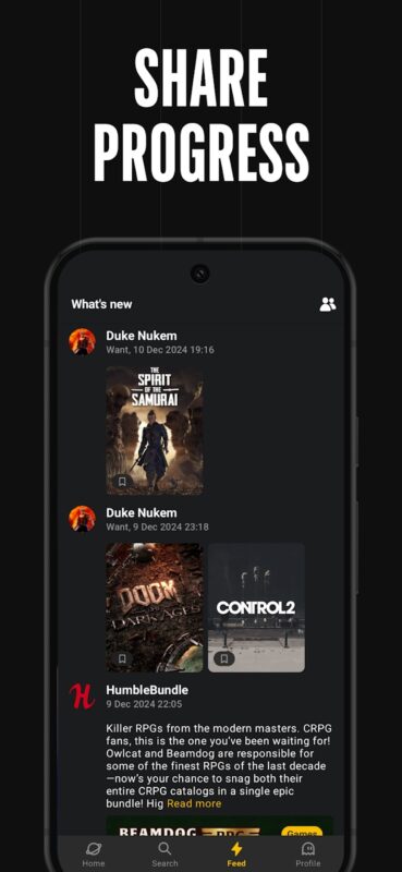 Aplikace na mobil Stash