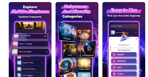 Aplikace Vyzváněcí melodie pro android