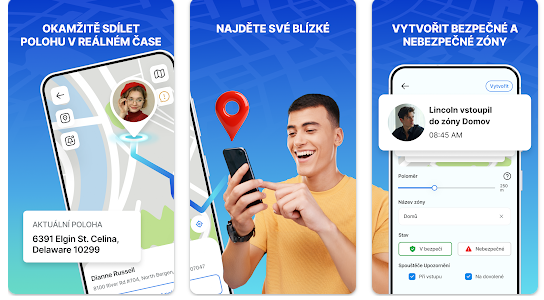 Mobilní aplikace GPS Sledovač