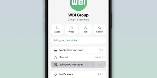 WhatsApp nastavení odeslání zpráv
