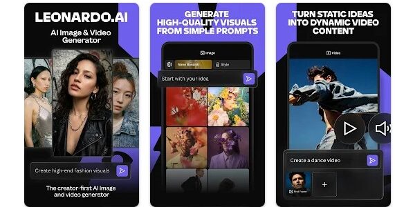 Mobilní aplikace Leonardo.AI:
