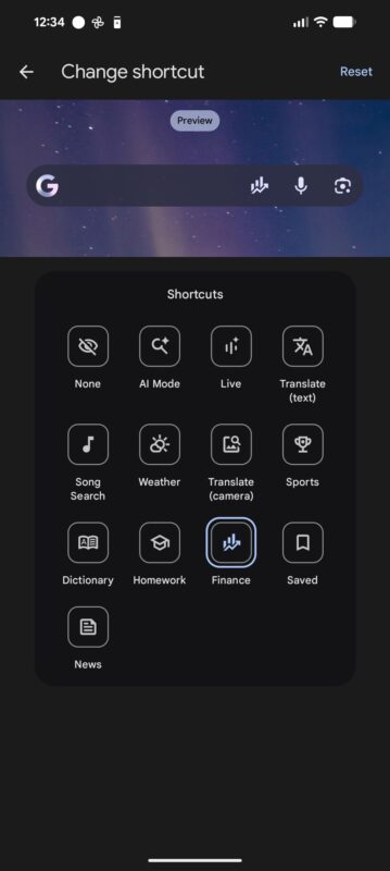 Google Pixel widget na domovské obrazovce AI