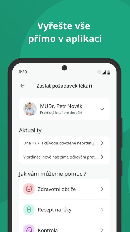 Mobilní aplikace Medevio
