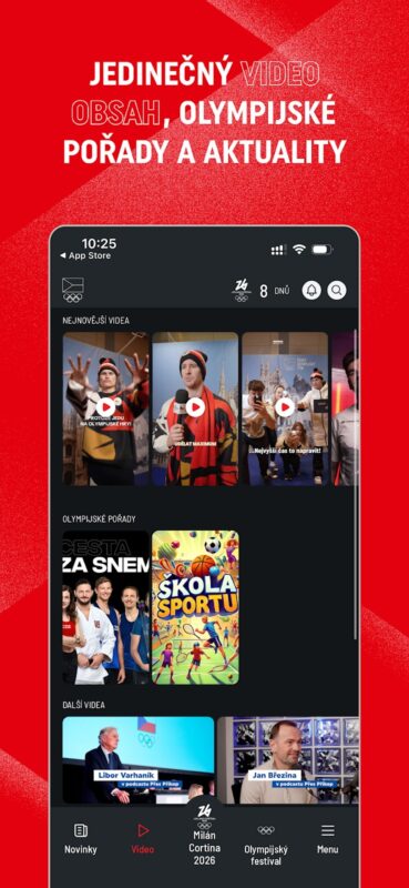 Aplikace Olympijský tým