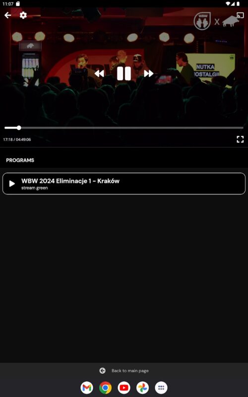Aplikace na mobil Playlive