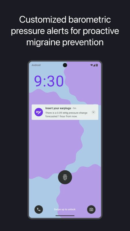 Aplikace na mobil WeatherX Forecast