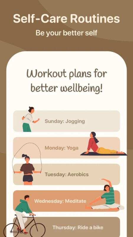 Mobilní hra Me+ Lifestyle Routine
