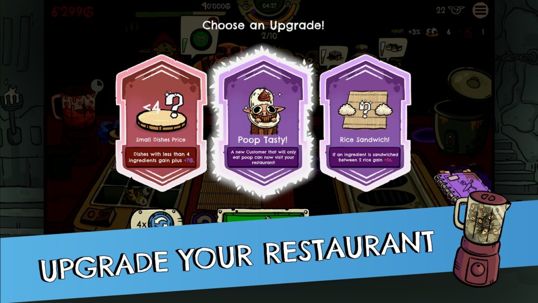 Hra na mobil Goblin Sushi