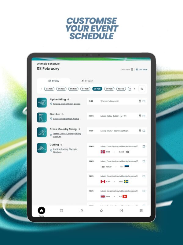 Aplikace pro Olympijské hry v Milánu