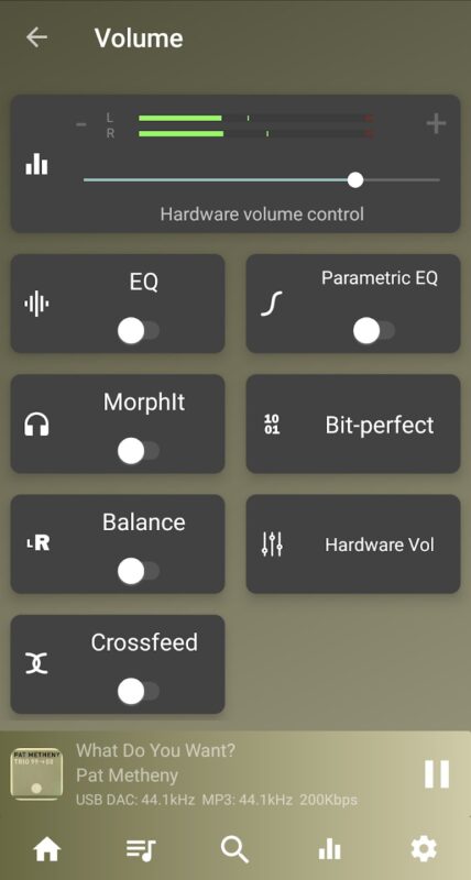 Aplikace USB Audio Player PRO