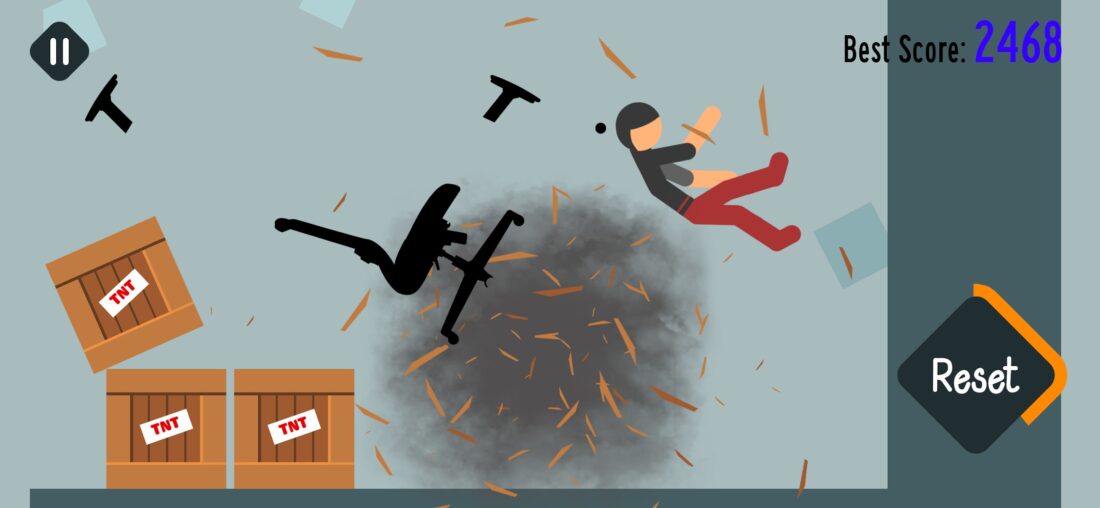 Hra na mobil Ragdoll Turbo Dismount