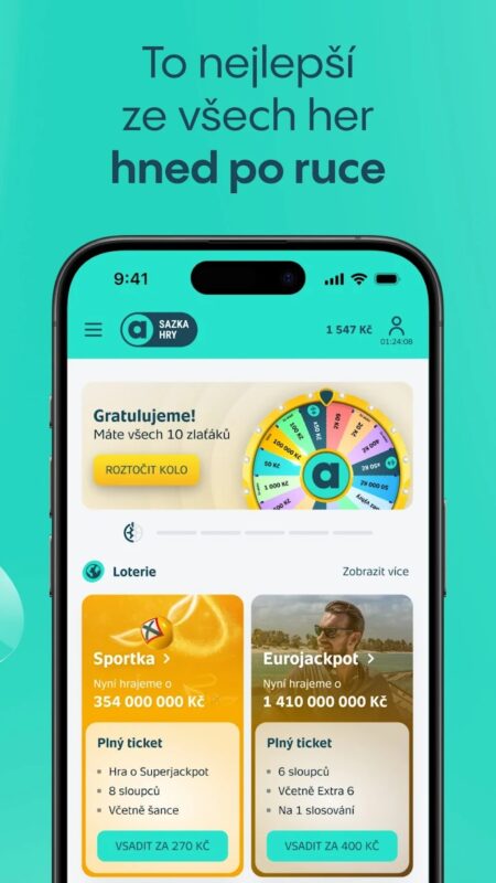 Mobilní aplikace Allwyn Online