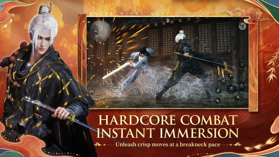 Mobilní hra Where Winds Meet
