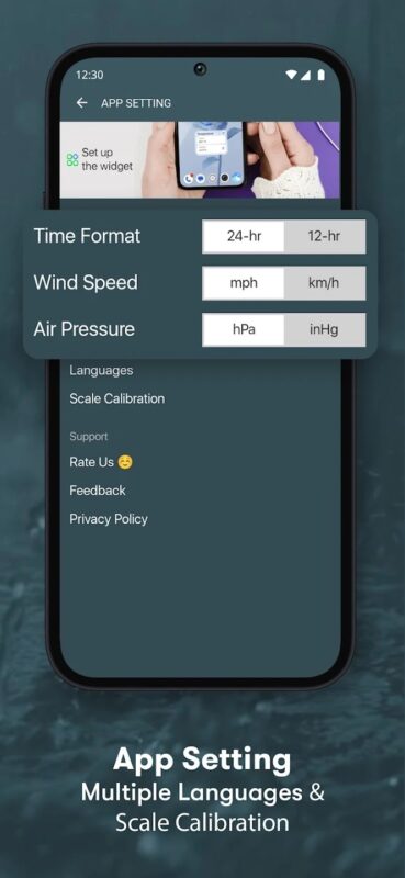 Aplikace na mobil Room Temperature Thermometer