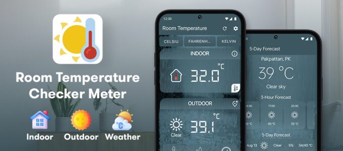 Aplikace na mobil Room Temperature Thermometer