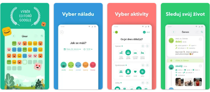 Daylio aplikace na telefon