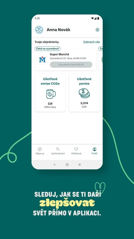 Aplikace na mobil Too Good To Go
