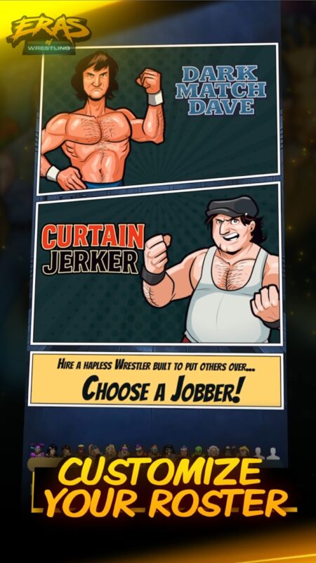 Mobilní hra Eras of Wrestling
