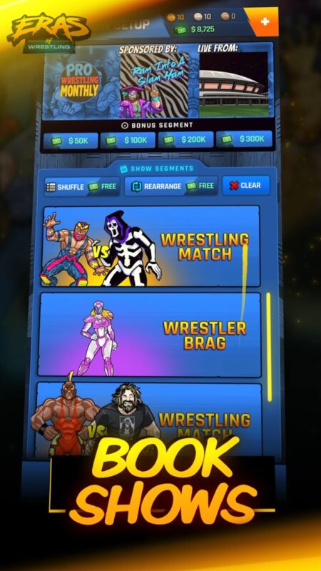 Mobilní hra Eras of Wrestling
