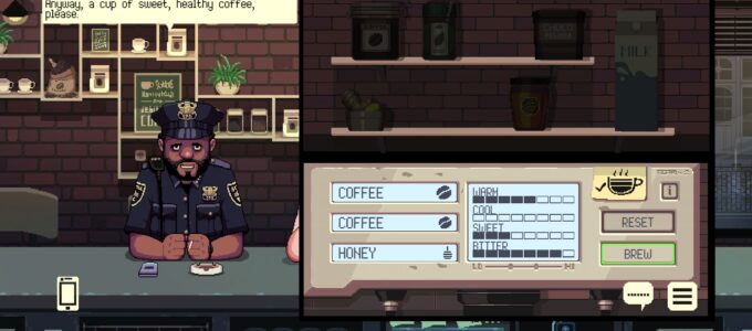 Hra na mobil Coffe Talk