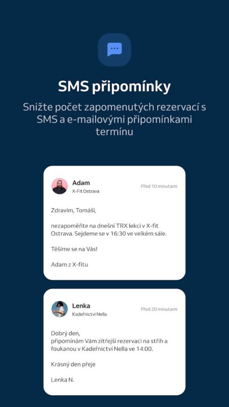 Aplikace Reservio Business