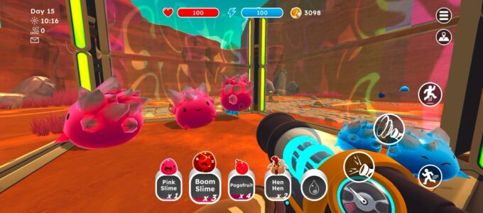 Hra na mobil Slime Rancher