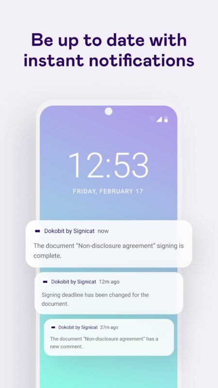 Aplikace na mobil Dokobit