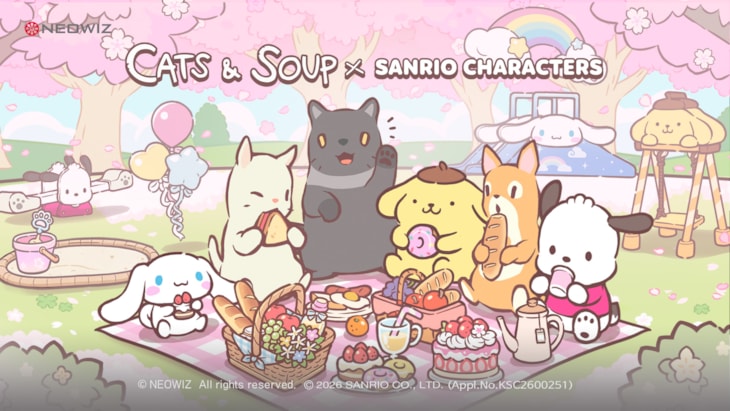 Mobilní hra Cats Soup