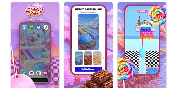 Aplikace Candy Race Launcher