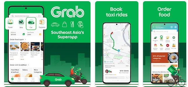 Aplikace Grab Taxi