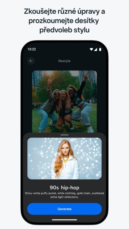 Aplikace Meta AI - Vibes & AI Glasses