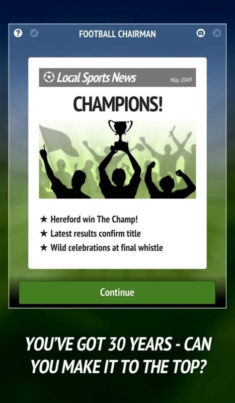 Hra na mobil Football Chairman