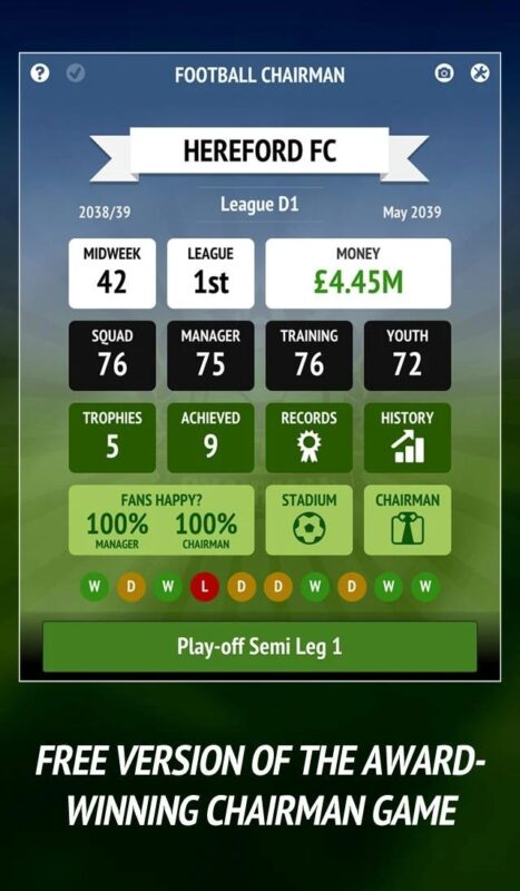 Hra na mobil Football Chairman