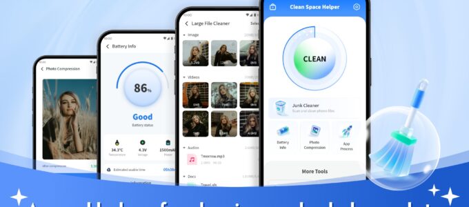 Mobilní aplikace Clean Space Helper