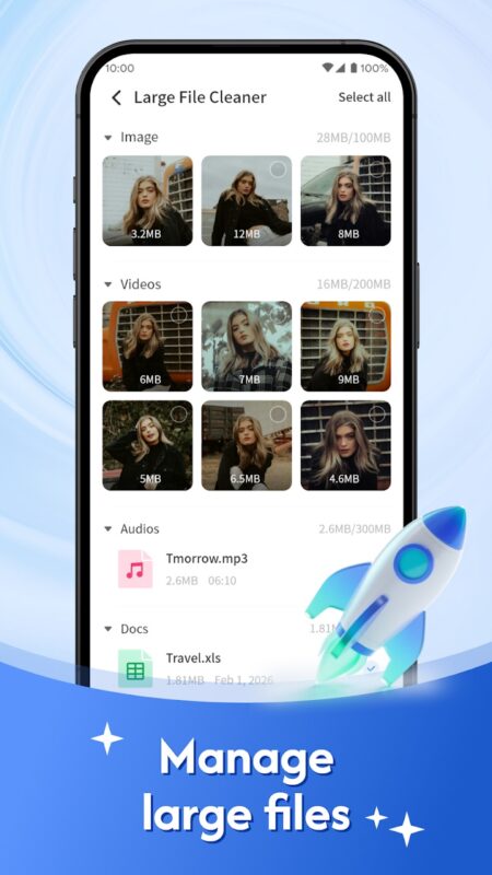 Aplikace Clean Space Helper
