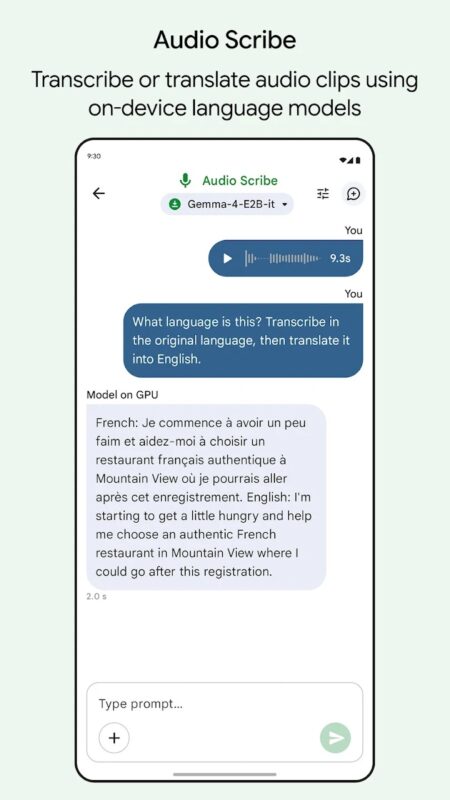 Aplikace Google AI Edge Gallery
