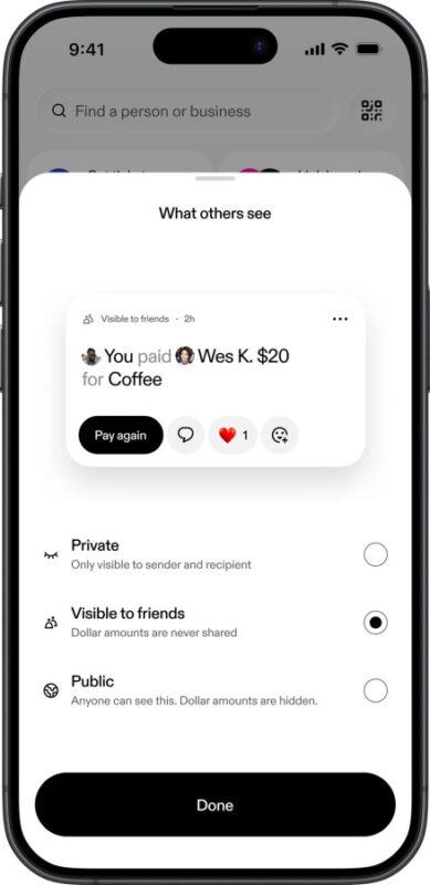 Aplikace Venmo