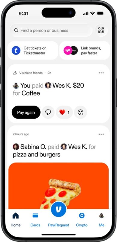 Aplikace Venmo