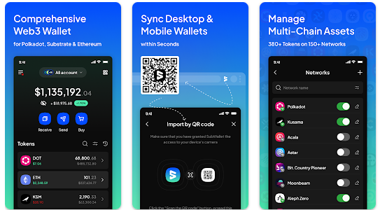 Aplikace Subwallet