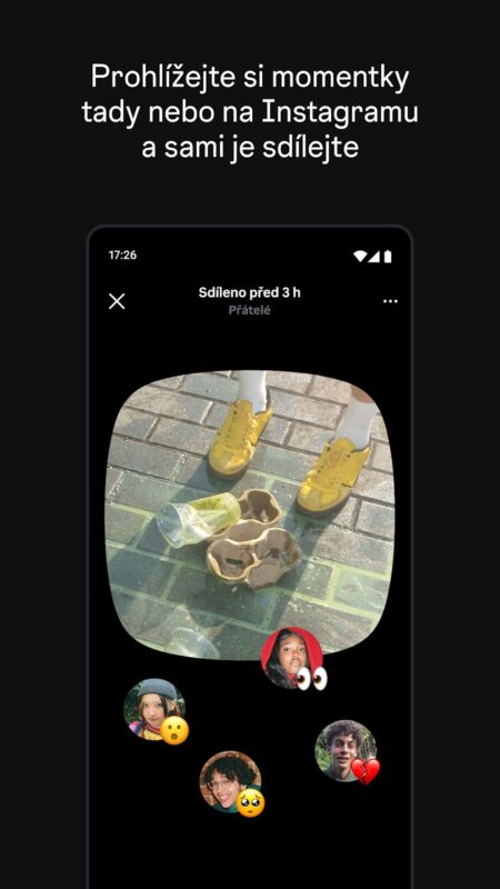 Aplikace Instants z Instagramu
